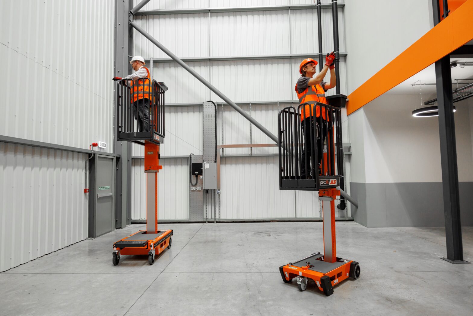 Pecolift and Ecolift manual lifting equipment in a warehouse