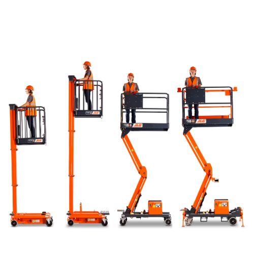 Electric family of mobile elevated platforms