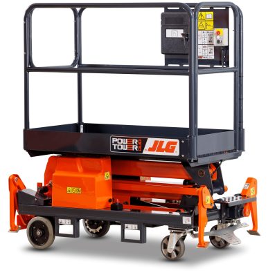 Power Tower Duo platform lowered - alternative to scaffolding